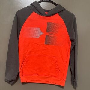 Under Armour Kids Red and Gray Hoodie